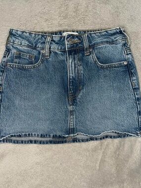 Pacific Sunwear Blue Denim Mini Skirt